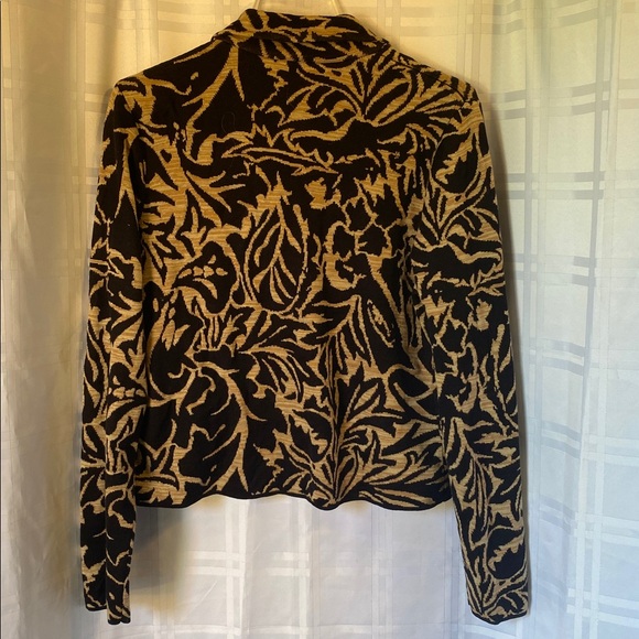 Peruvian Connection Biella Knit Jacket Cardigan Pima Cotton Size Medium - Picture 6 of 8